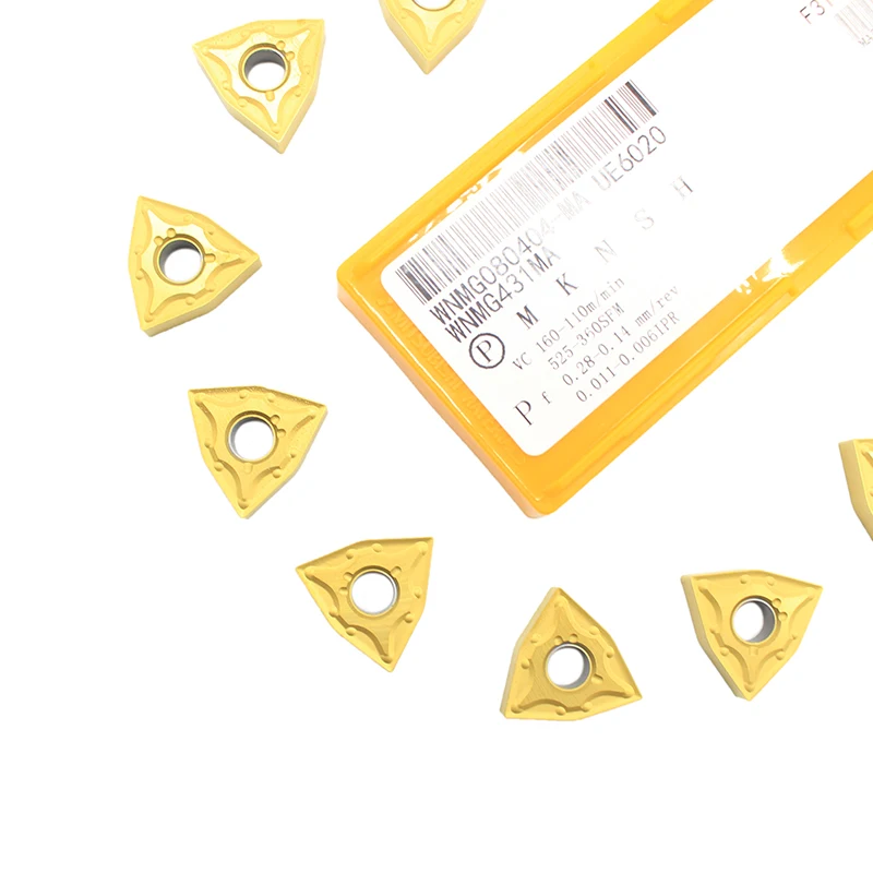 

WNMG080404 MA UE6020 carbide inserts External Turning tool WNMG 080404 Lathe Tools Milling cutter CNC tool