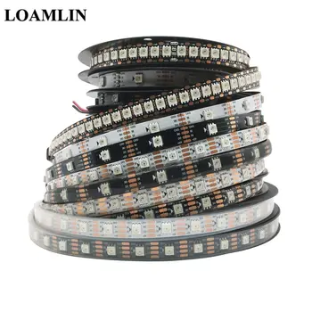 

WS2813(WS2812B Updated) RGB Led Pixel Strip 30/60/144 Pixels/Leds/m Dual-Signal Led Individual Addressable WS2812 IC Light DC5V