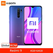 Xiaomi Redmi 9-4gb 64GB 4gbb GSM/WCDMA/LTE Quick Charge 3.0 Gorilla glass/5g wi-fi/Bluetooth 5.0