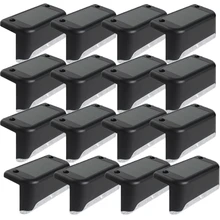 

16Pcs LED Solar Path Stair Light Outdoor Wall Lamp Garden Yard Fence Wall Landscape Lamp Driveway Fence Lights