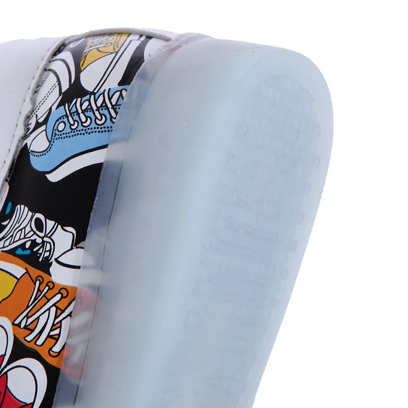 Size 25-35 LED Shoes for Kids Girls Boys USB Charge Glowing Lighted Shoes Kids Shoes with Lights Luminous Sneakers for Children