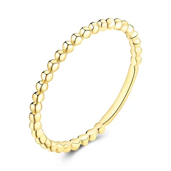 

New Trendy 18K Real True Solid Gold Stackable Tail Rings Bands for Women Girlfriend Female Upscale Fancy Beautiful Jewelry Gift