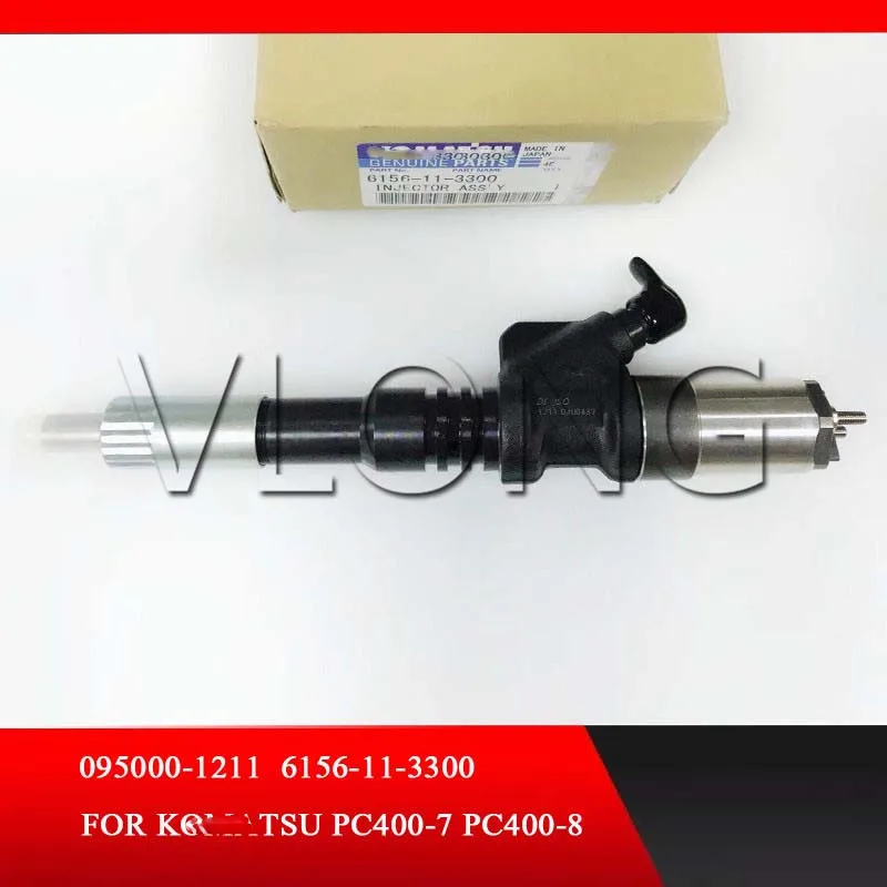 US $269.10 New Common Rail Fuel DiesEl Injector Assembly 6156113300 0950001211 For Komatsu PC4007 PC4507