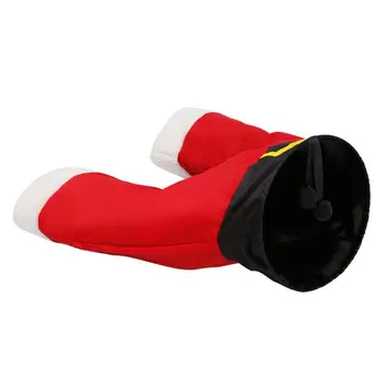 

Large Santa Claus Pants Cat Toys Collapsible Tunnel Dog Tube with Plush Balls for cat toy