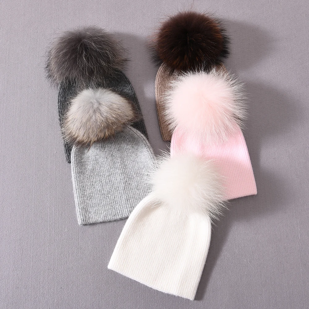 Jxwatcher Lässige Beanie-Mütze für Kinder, Babys, Kinder, warme Kaschmir-Strickmütze, modisch, einfarbig, gestreift, Mütze, Unisex