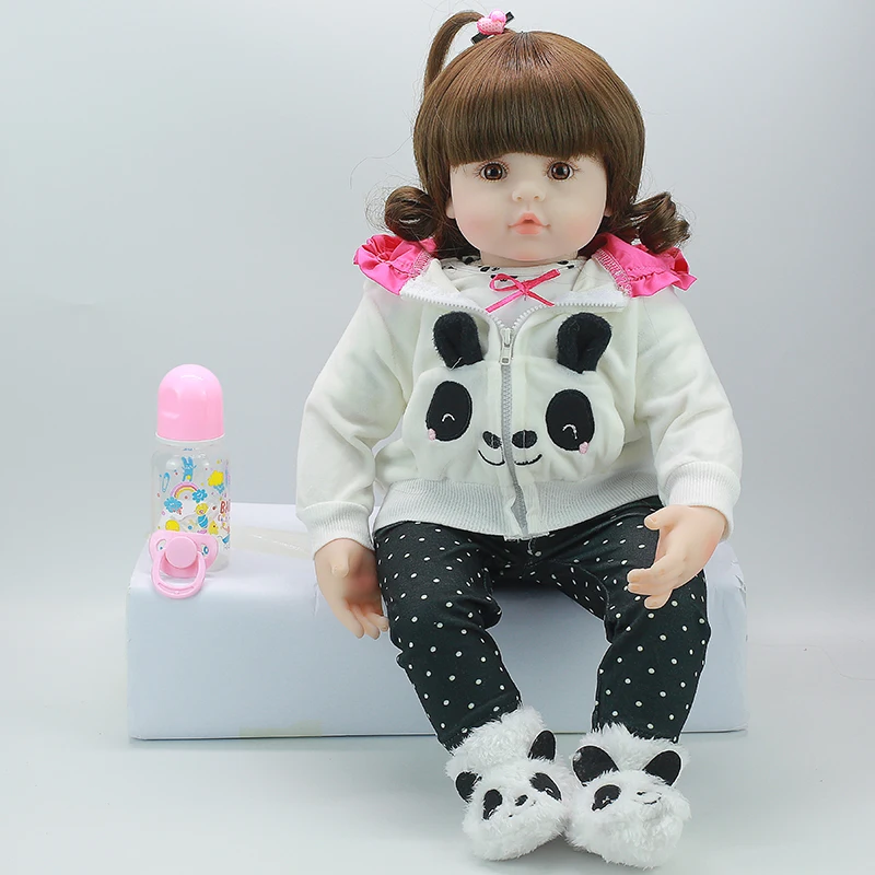 Bebe Reborn baby46cm Мягкая кукла из силикона Boneca Женская Кукла Brinquedos прекрасная реальность bebe сюрприз Модная Кукла