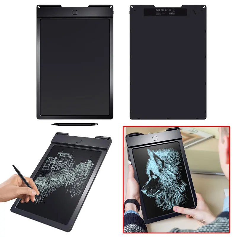 Efex Intelligence 4 цвета доска планшет креативный lcd вручную нарисованный рисунок портативный 9 дюймов один ключ Erasure Memo