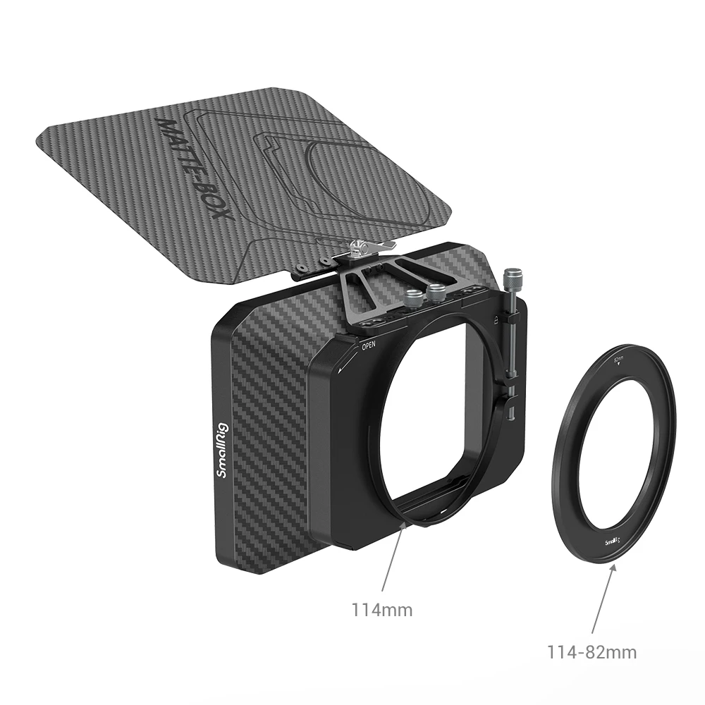 SmallRig Lightweight Clamp-On Matte Box with Carbon Fiber Top Flag 2660