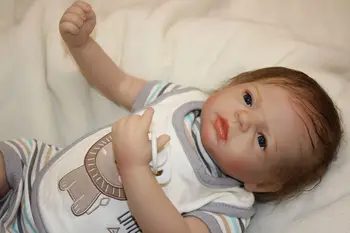 

Realistic Handmade Reborn Baby Dolls 22'' Girl Boy Newborn Alive Soft Vinyl Bebe Toys For Girls Toys For Children