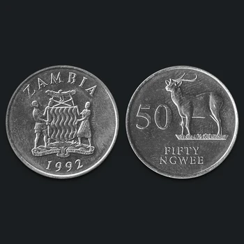 Zambia 50 Egwee 1992 100 Real Original Coins Genuine Issuing Collection Coins Unc Buy At The Price Of 0 82 In Aliexpress Com Imall Com