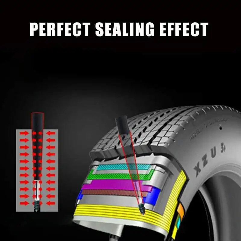 Vacuum Tyre Repair Nail For Motorcycle Tubeless Tyre Repair Rubber Nails Self-tire Repair Tire Film Nail Size S/L