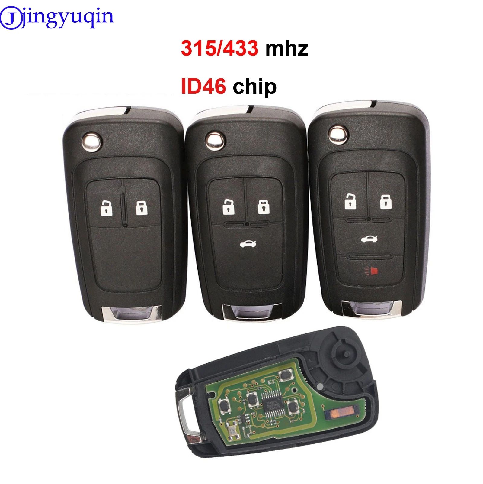 Пульт дистанционного управления jingyuqin для Chevrolet Cruze Epica Lova Camaro Impala 2/3/4 кнопки 433/315
