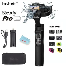 Hohem isconstante pro2 3-axis cardan handheld estabilizador de câmera de ação à prova dwaterproof água para dji osmo gopro hero8///7/6/5/4/rxo sjcam