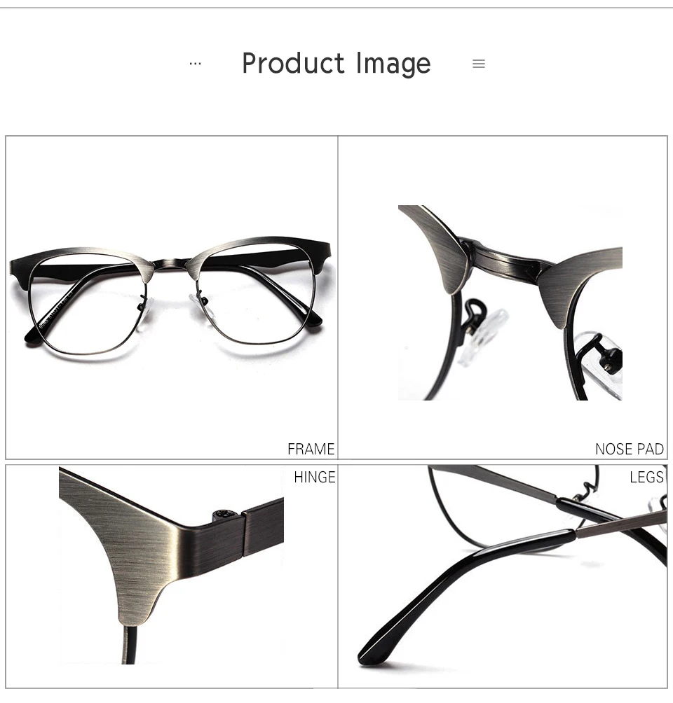 OVZA прямоугольные металлические оправы для очков Для женщин модные мужские очки оправа с прозрачными линзами A170