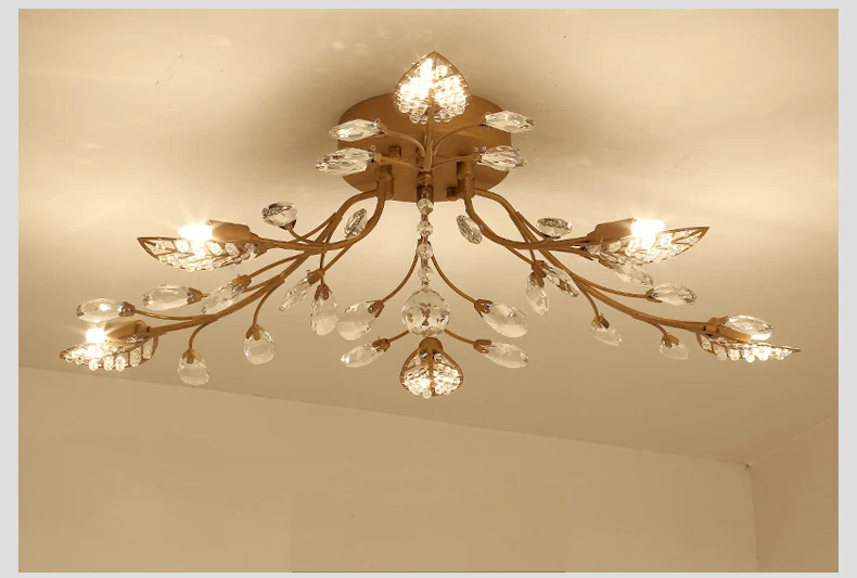 Crystal Chandelier Ceiling Chandeliers Lustre LED Cristal Light For Living Room Bedroom Kitchen Indoor Lighting Fixture Lights kitchen chandelier