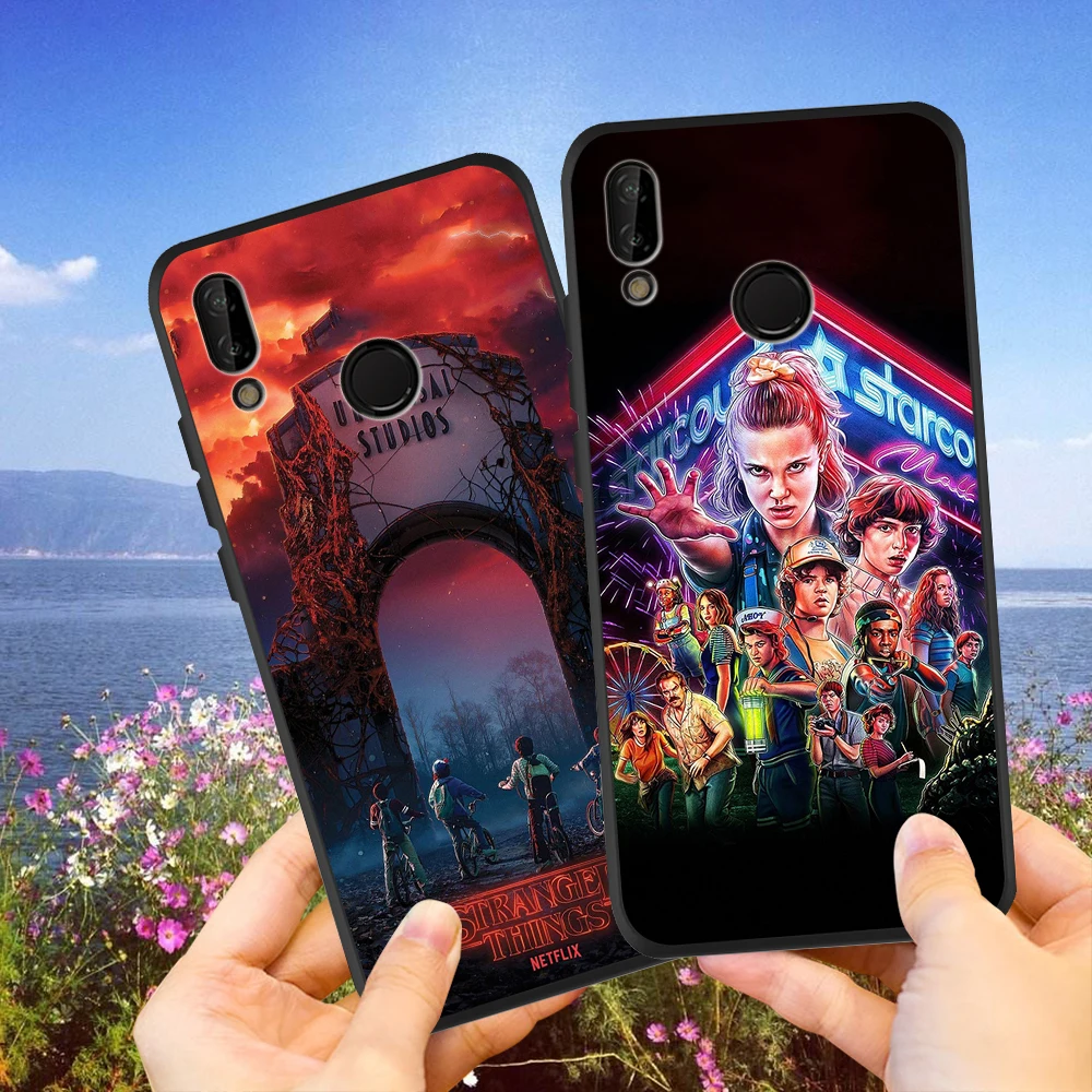 

Phone Case Stranger Things For Huawei p20 lite P30 Pro Mate 20 Lite Honor 8X 10 20i V20 P Smart Black Soft Silicone Etui Cover