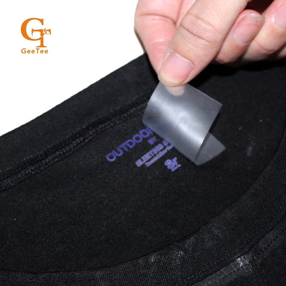 Custom name brand logo non feel heat transfer labels, Washing instruction  with size heat printing tags labels, Underwear labels