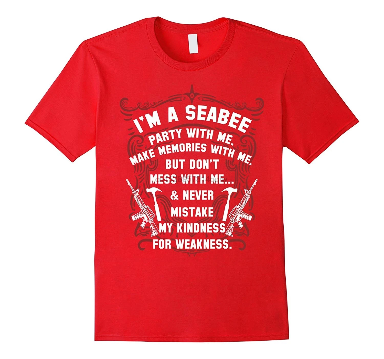Мужская футболка Seabee t shirt im A SEABEE вечерние футболки со мной make memories wi RT женские