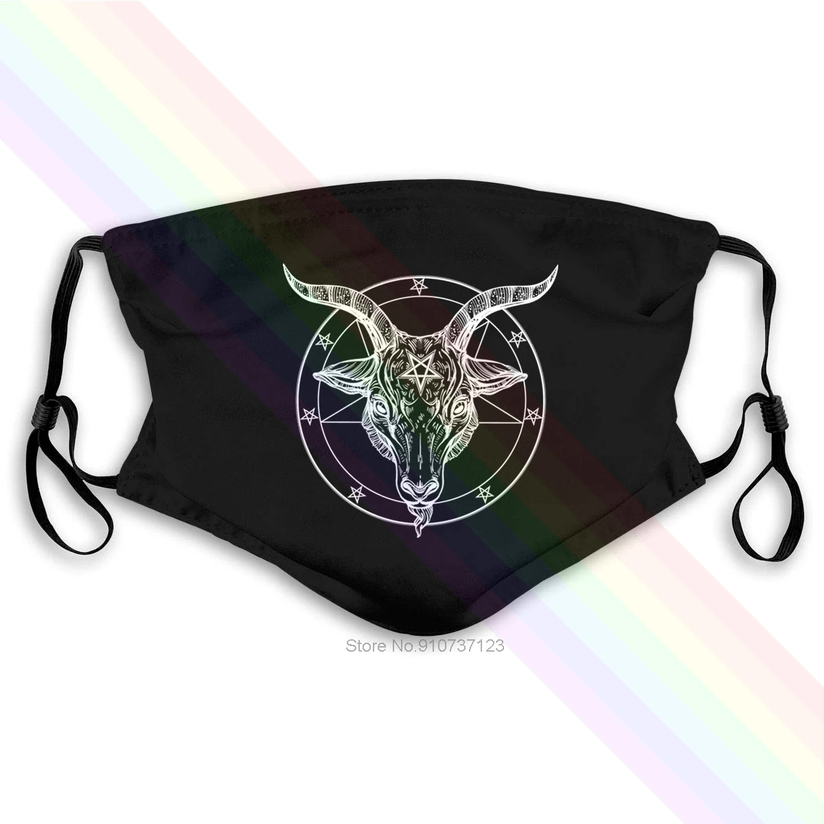 Моющаяся многоразовая маска BAPHOMET с 2 фильтрами PM2.5 5 слоев | Аксессуары для одежды