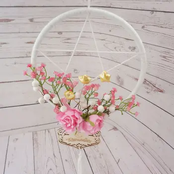 

Eid Mubarak Decoration Artificial Flower Wreath Ramadan Garland Muslim Islam