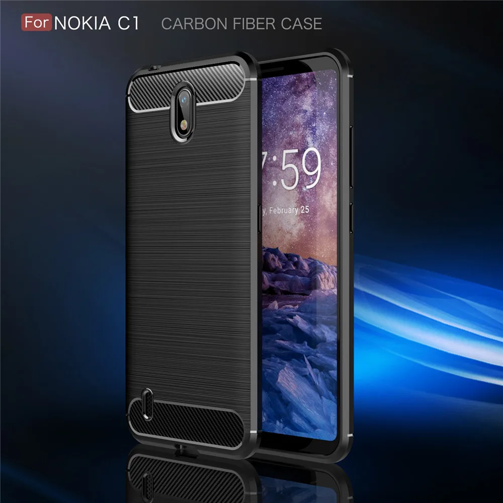 Чехол для Nokia C1 5 45 дюйма роскошный полностью мягкий силиконовый чехол из тпу