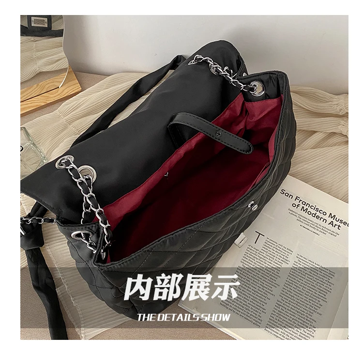 Oversized Women shoulder Bag Nylon Fabric Huge Size Handbag Fashion Larger Shopper Bag Luxury Women Bags Designer Totes 2020 New