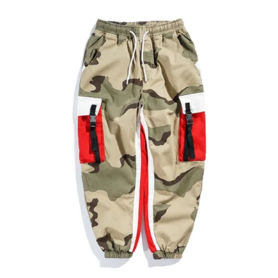 Camouflage Мужские спортивные штаны для бега, камуфляжные, лето, осень, хип-хоп, модные, Харадзюку, городские, повседневные брюки для пробежек, уличная одежда, Calsa Masculina - Цвет: Camouflage
