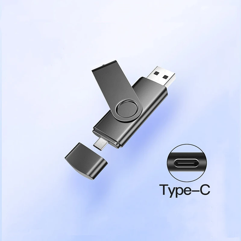 USB флеш-накопитель для телефона Android 64 ГБ 8 128 32 type-c 2 0 металлическая карта памяти 16
