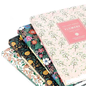 

New Arrival Cute PU Leather Floral Flower Schedule Book Diary Weekly Planner Notebook School Office Supplies Kawaii Stationery