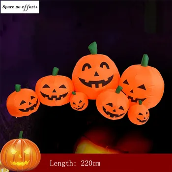 

Halloween Pumpkin Gas Model 7 Pumpkin Ghosts Outdoor Courtyard Inflatable Pumpkin Air Model Halloween Party layout Bar Garden