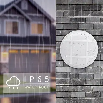 

15W Modern LED Wall Lamps Moistureproof Front Porch Ceiling Light Surface Mounted Oval For Outdoor Garden Bathroom Lighting