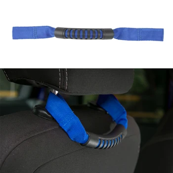 

For Jeep Wrangler 2007-2016 Front Seat Headrest Armrest Grab Handle Red/Blue/Black Oxford cloth Car Styling Accessories