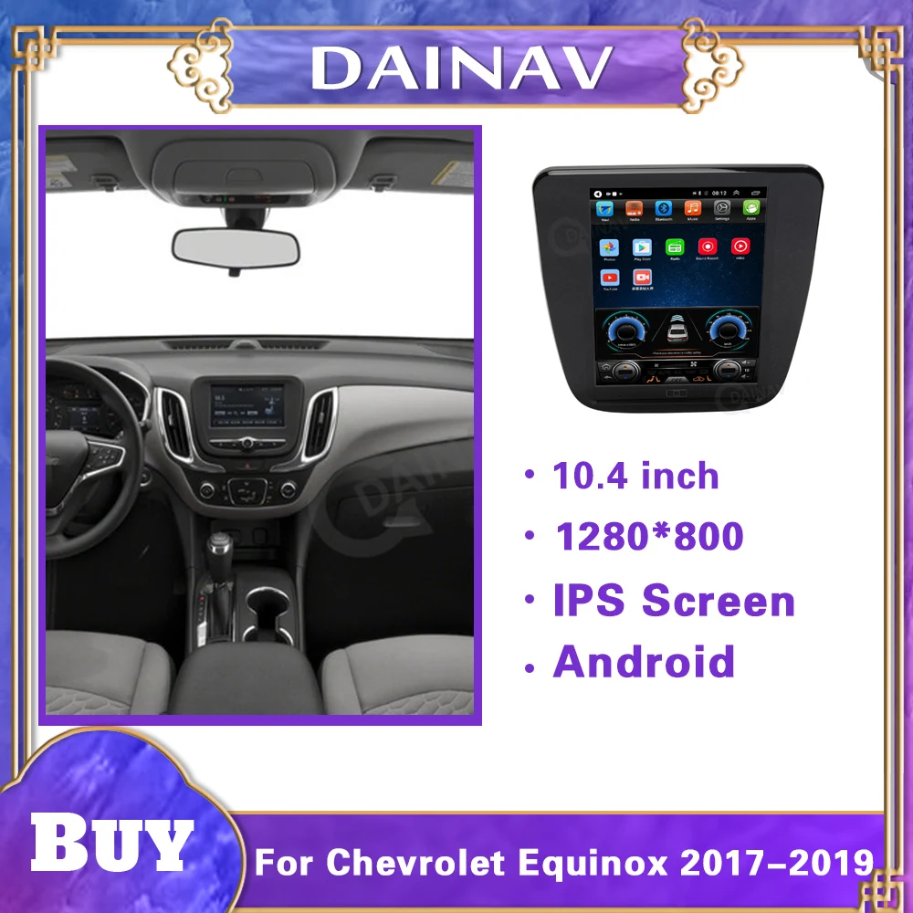 

Andriod For Chevrolet Equinox 2017-2019 vertical GPS auto Car Radio multimedia player car video audio player head unit