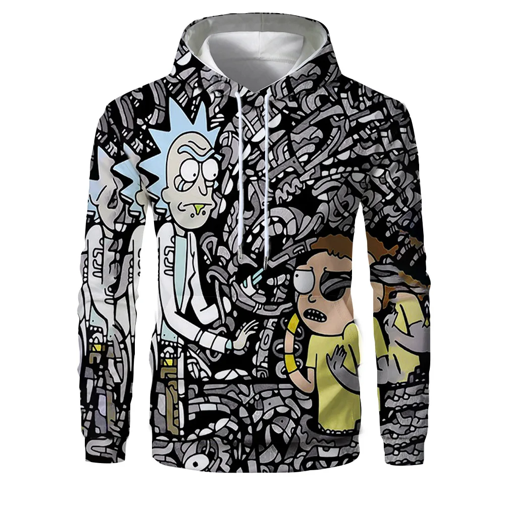

2020 The New Rick and Morty Hoodies 3D Unisex Sweatshirt Men Brand Hoodie Casual Tracksuit Pullover Anime Hoodie