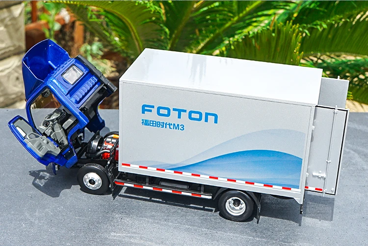 Литая 1:24 Foton Forland M3 контейнерная коробка модель грузовика синий фургон модель грузовика с небольшим подарком