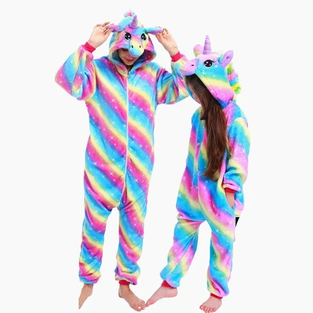 Family Matching Kigurumi Unicorn Mom Daughter Dad Son Rainbow Pajamas  Onesies Jumpsuits for Baby Girls Boys Overalls for Women - AliExpress  Mother & Kids