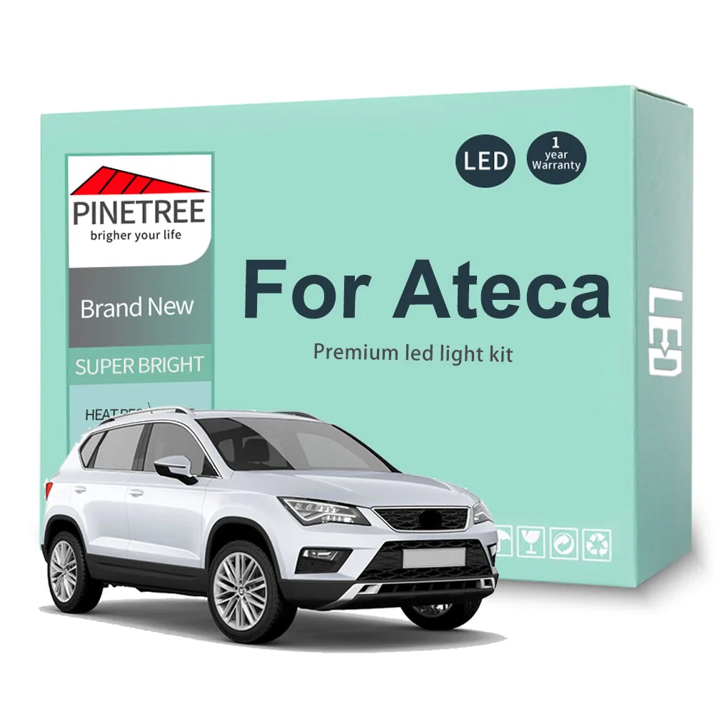 12 Светодиодный т. светодиодные лампы для салосветильник Seat Ateca 2016 2017 2018 2019 |