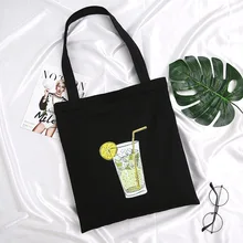 Холщовая Сумка настраиваемая Милая женская Холщовая Сумка с персонажами мультфильмов сумка на плечо/ручная сумка Школьный Термотрансферная сумка для покупок с принтом