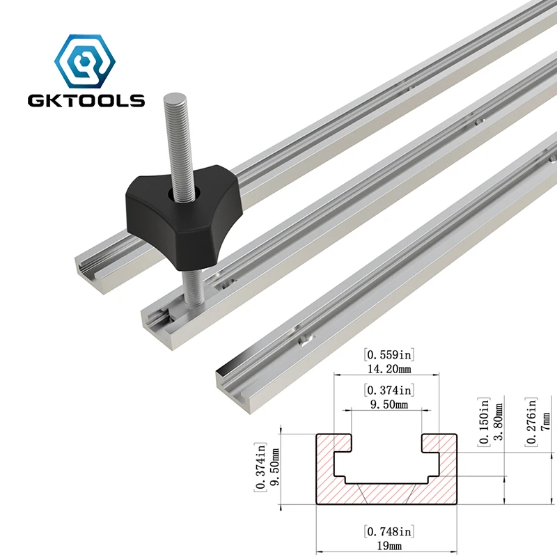 Aluminum Alloy T Slot Slide Miter Track Chute Rail T Tracks Diy Wood Working Saw Router Table Workbench Tools Type 19 Woodworking Machinery Parts Aliexpress
