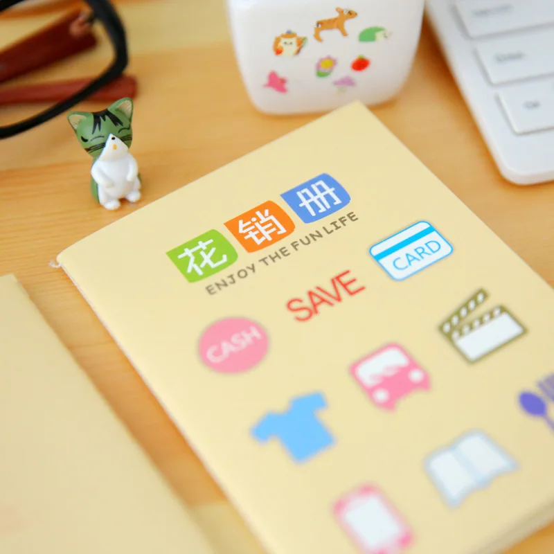 Mini cuaderno de papelería coreana para planificador, libro familiar de  contabilidad financiera, equilibrio de mano, buen hábito, suministros  escolares, 2 uds. - AliExpress
