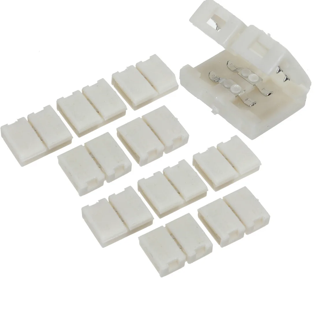 

1Pcs 8mm 2Pin Connector Adapter PCB Suitable Waterproof for 3528 LED Light Strip Single Color LED Lighting
