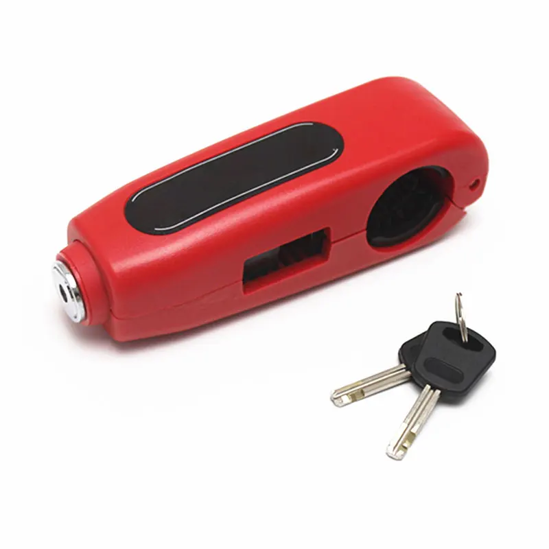 Motorcycle Car Electric Vehicle Modification Handlebar Anti-Theft Lock - Цвет: Red