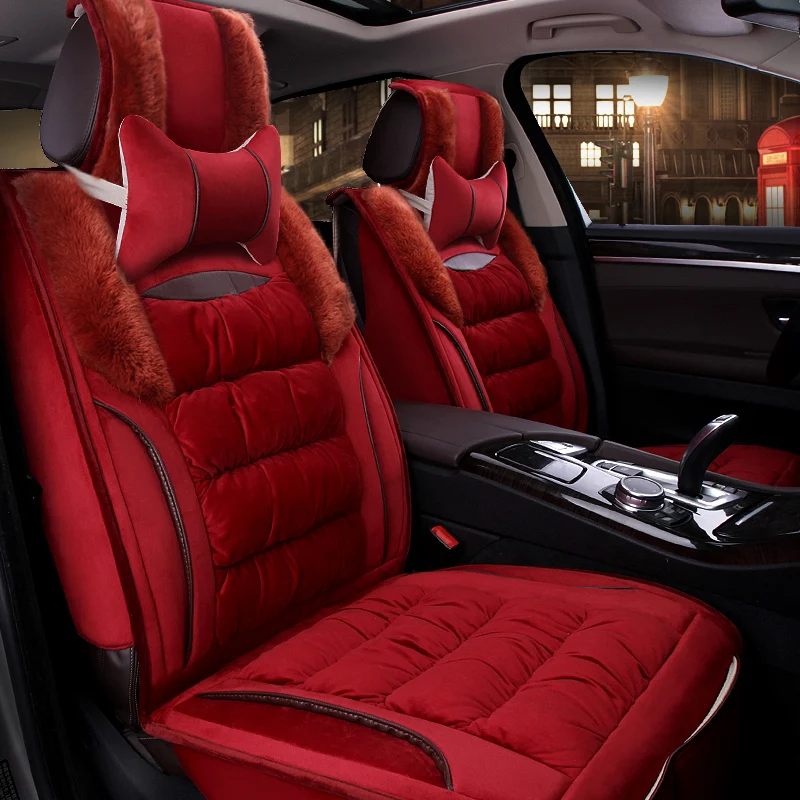 Warm Car Seat Cover Winter Cushion Auto Seats Covers for dacia dokker duster logan 2 daewoo gentra