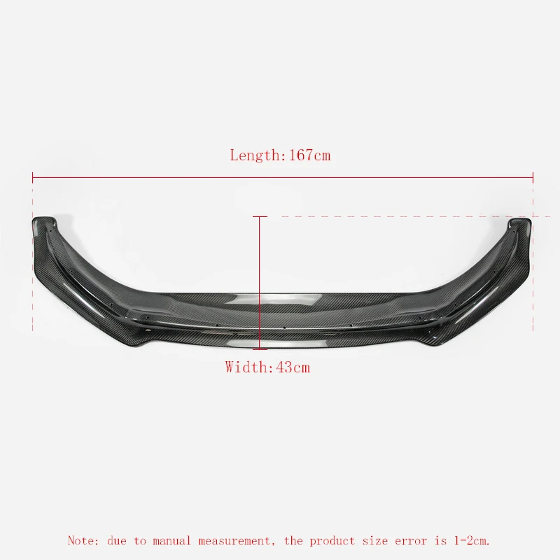 

Car-styling RB Style Carbon Fiber Front Lip Glossy Finish Bumper Splitter Fibre Under Spoiler For Mazda MX5 ND5RC Miata Roadster