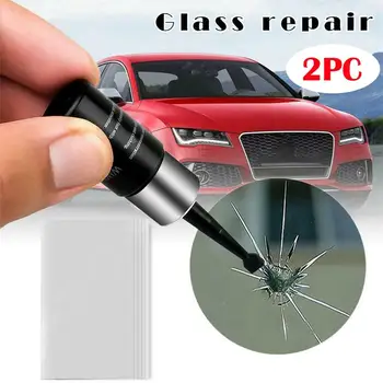 

14pcs Car Windshield Repair tool DIY Window Repair Tools Windscreen Glass Scratch Crack Restore Window Screen resin+blade+strips