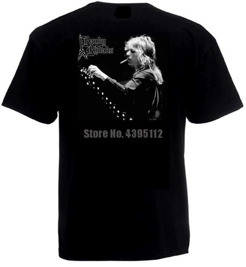Randy Rhoads Постер из фильма мужские Забавные футболки хип-хоп Уличная одежда Homme Humour