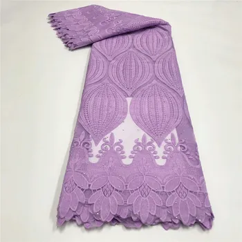 

African Embroidered Lace Fabric 2020 High Quality Nigerian Bridal Lace Fabrics French Net Lace For Dress run83-52