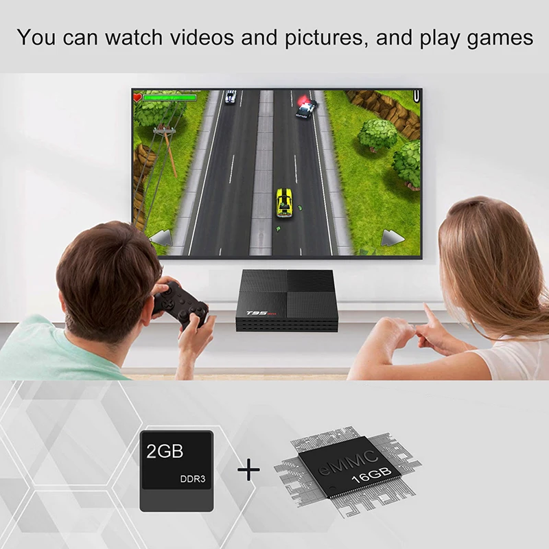 Android 9,0 tv Box 2 Гб 16 Гб T95 мини Smart tv BOX Allwinner H6 quad core 6K HDR 2,4 ГГц Wifi T95Mini PK T95 MAX телеприставка