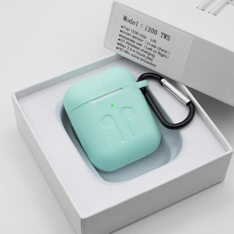 i200, TWS, вставные, всплывающие, беспроводные наушники, 8D, супер бас, Bluetooth 5,0, гарнитура Aire 2, затычка для ушей PK i200, i500, TWS - Цвет: i200-Blue