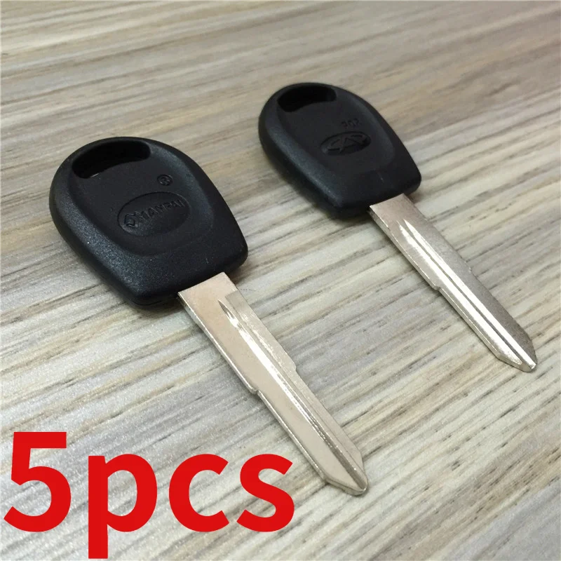 Car Key Blank Remote 5pcs for 4 Generations Chery Car ZQ468 Key Embryo Supply Key Modification Auto Parts Black Shell Blanks